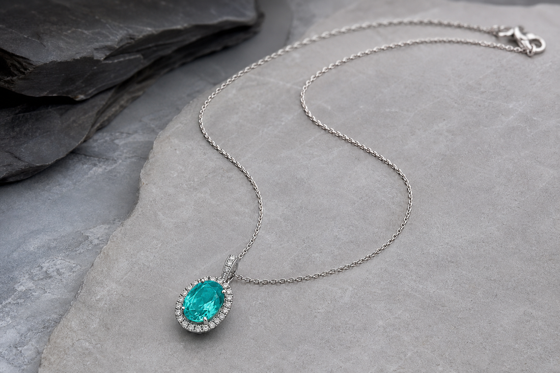 Lab-grown Paraiba-style jewelry