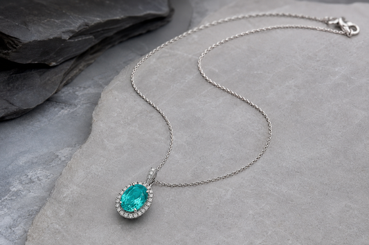 Lab-grown Paraiba-style jewelry