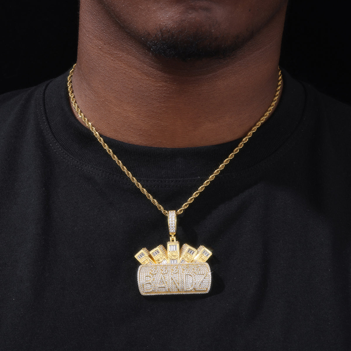 BANDZ Cash Stack Moissanite Pendant view
