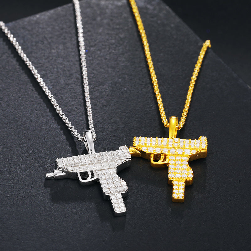 Gun Moissanite Pendant view