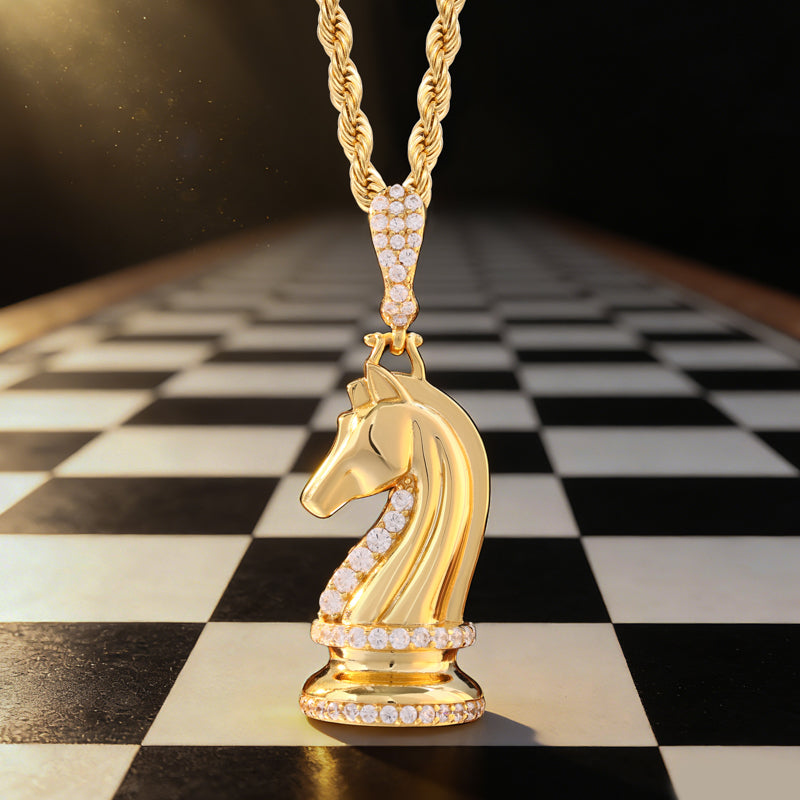 Knight Chess Moissanite Pendant view