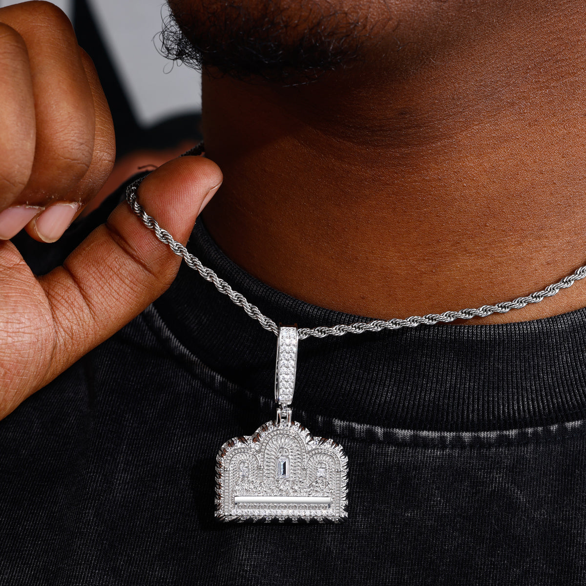 Last Supper Church Moissanite Pendant view