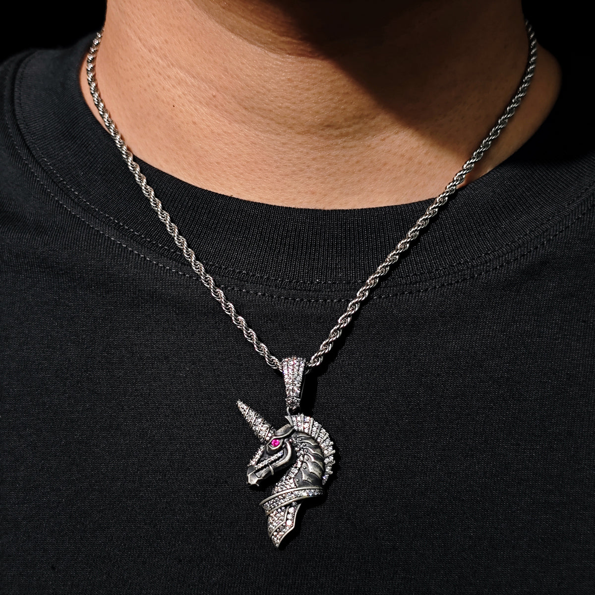 Undead Warhorse Moissanite Pendant view